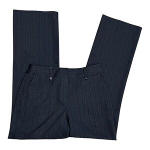 George Stretch Dress Pants Gray Pinstripe Size 10 Average